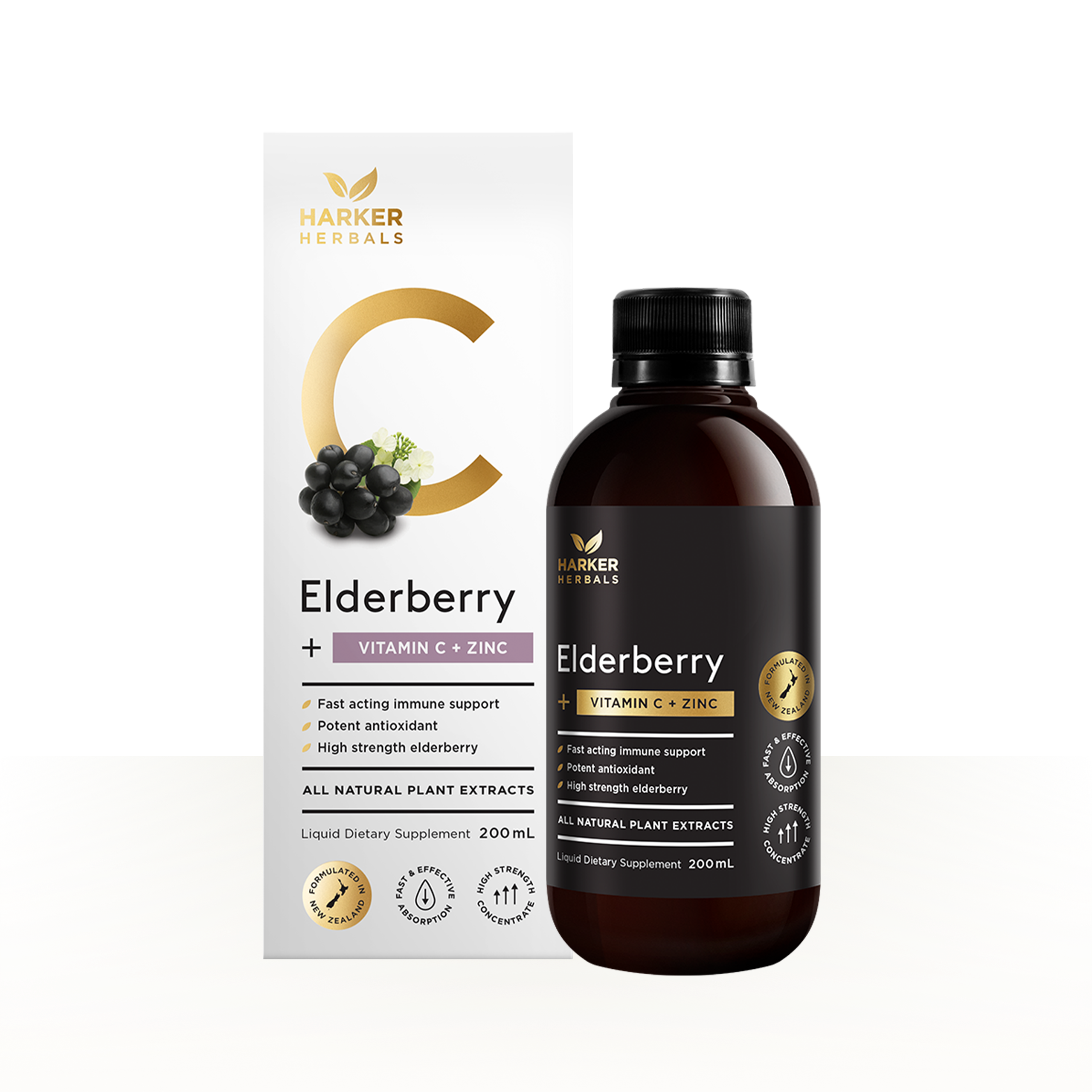 Elderberry + Vitamin C + Zinc