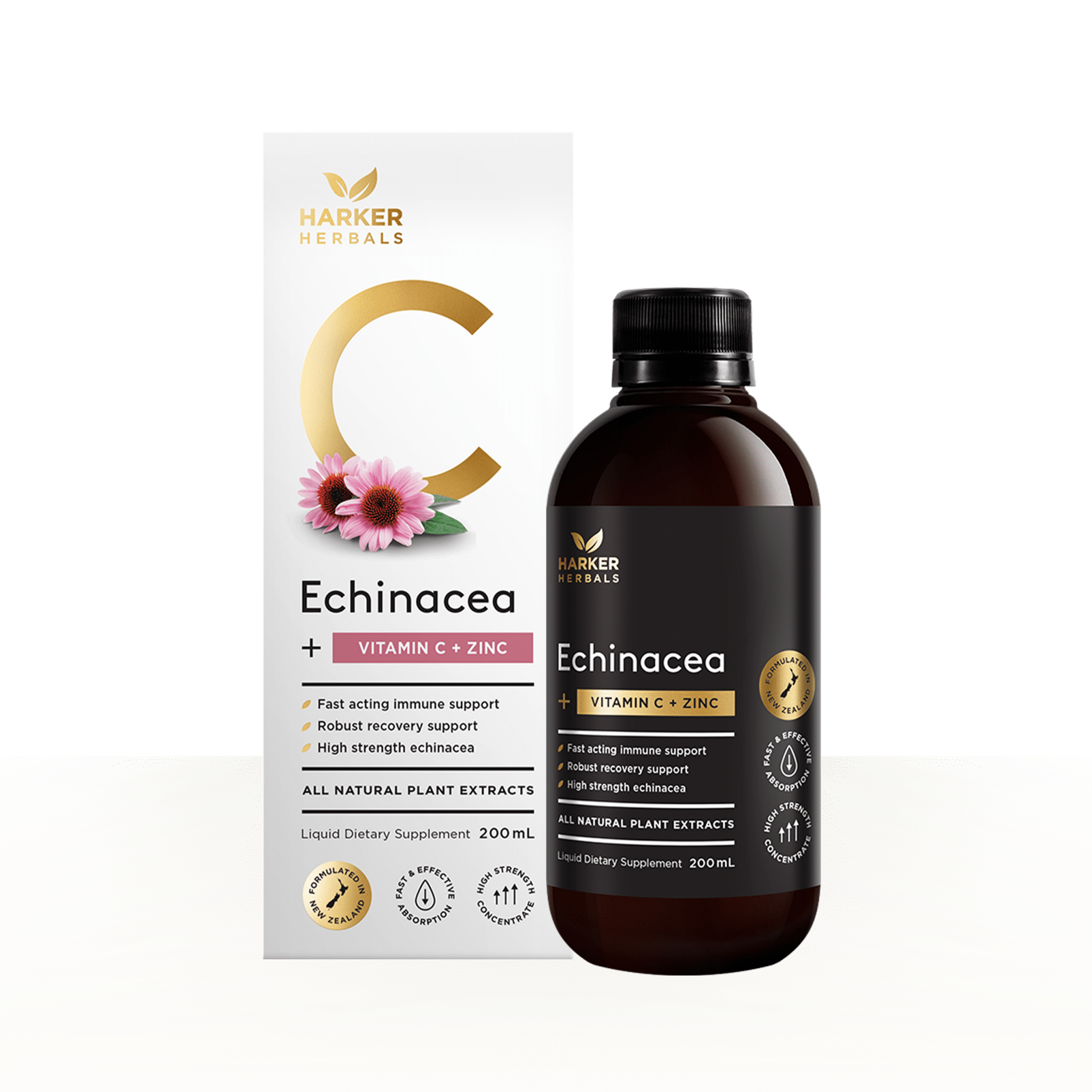 Echinacea, Vitamin C + Zinc - Harker Herbals