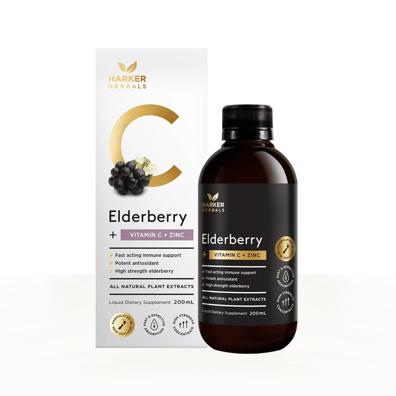 Elderberry + Vitamin C + Zinc - Harker Herbals
